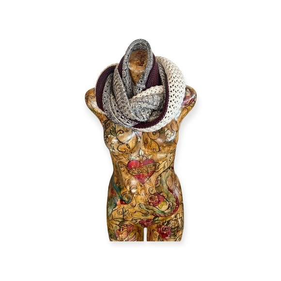 LOOK brand wrap scarf look cowl knit one size - Picture 4 of 10